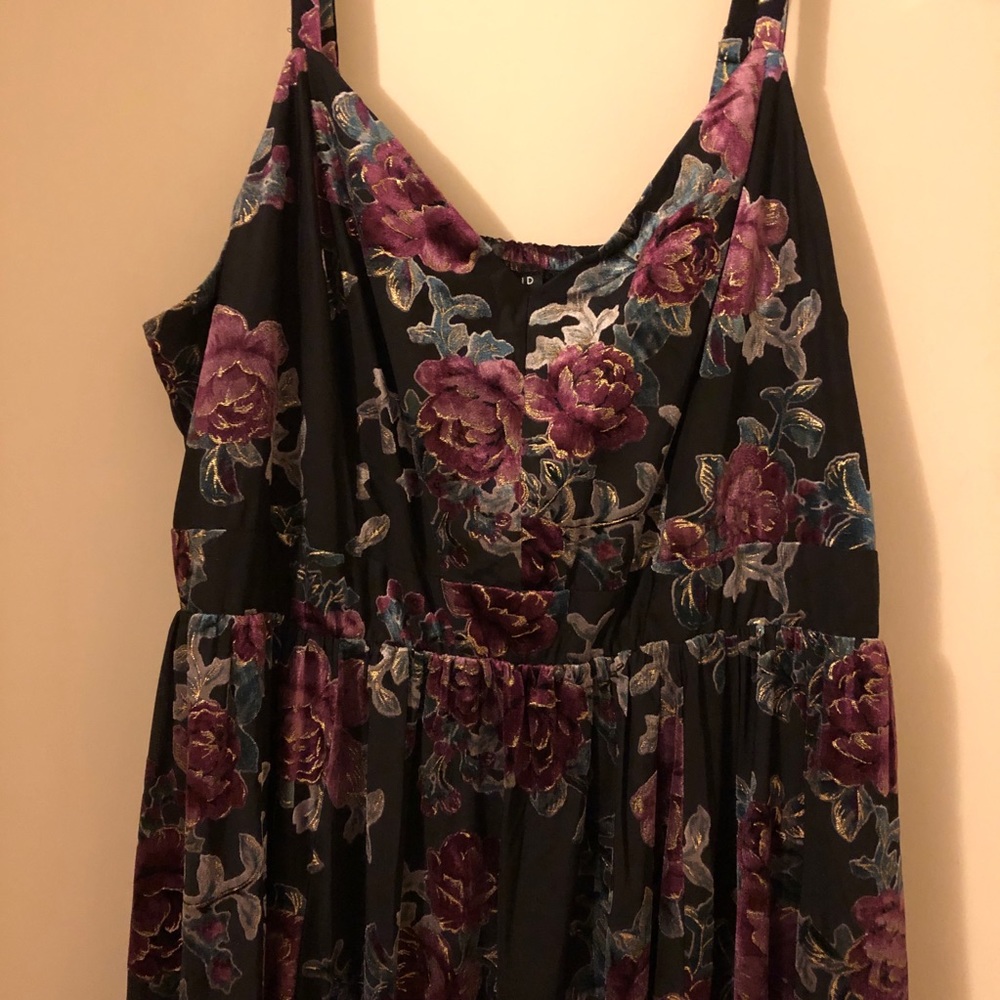 Torrid velvet burnout maxi gown